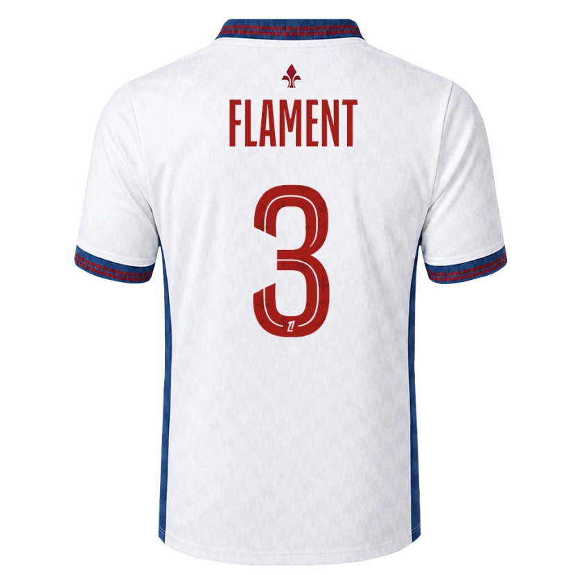 Danxen Pánské Corentin Flament #3 Červená Bílá Modrá Daleko Hráčské Dresy 2026/27 Dres