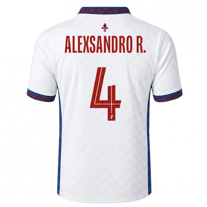 Danxen Pánské Alexsandro Victor De Souza Ribeiro #4 Červená Bílá Modrá Daleko Hráčské Dresy 2026/27 Dres