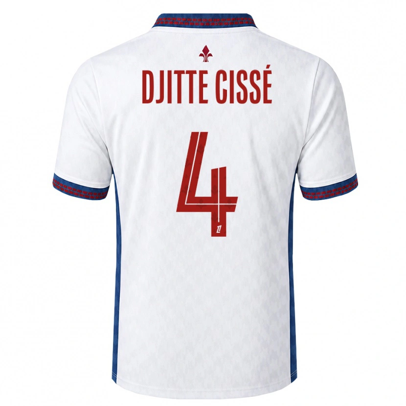 Danxen Pánské Babacar Djitte Cissé #4 Červená Bílá Modrá Daleko Hráčské Dresy 2026/27 Dres