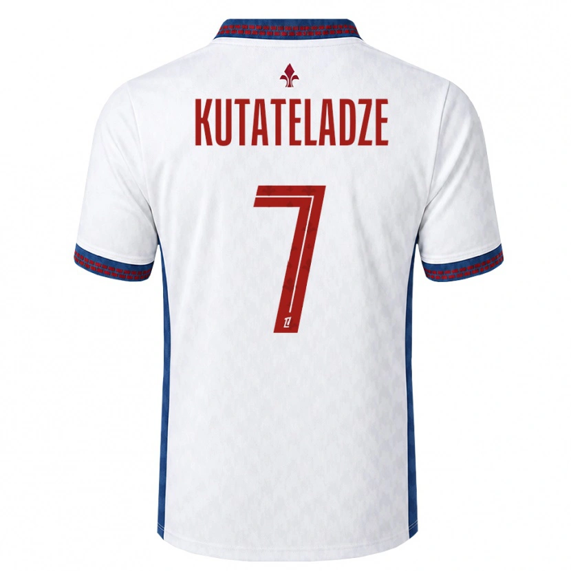 Danxen Pánské Alexandre Kutateladze #7 Červená Bílá Modrá Daleko Hráčské Dresy 2026/27 Dres