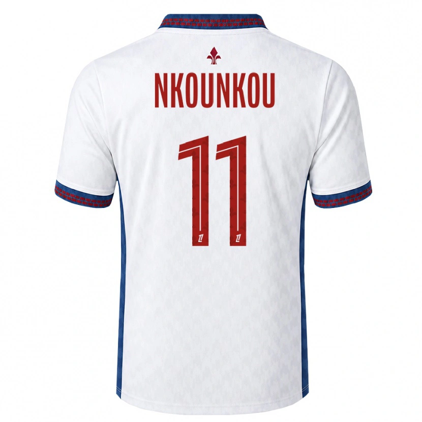 Danxen Pánské Evrack Nkounkou #11 Červená Bílá Modrá Daleko Hráčské Dresy 2026/27 Dres