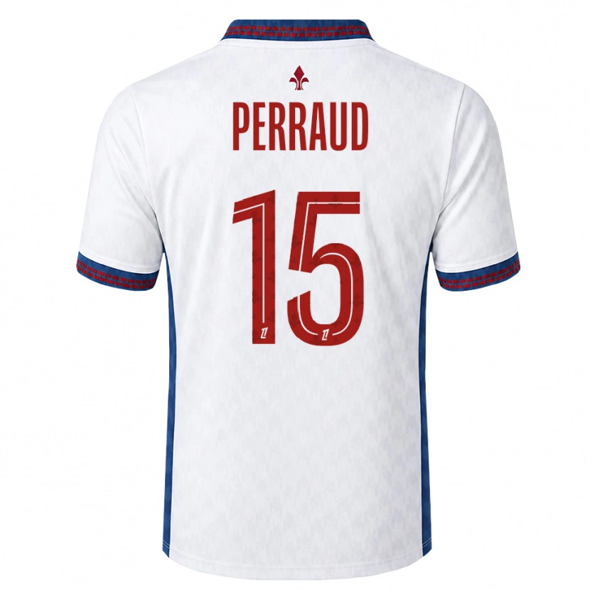 Danxen Pánské Romain Perraud #15 Červená Bílá Modrá Daleko Hráčské Dresy 2026/27 Dres