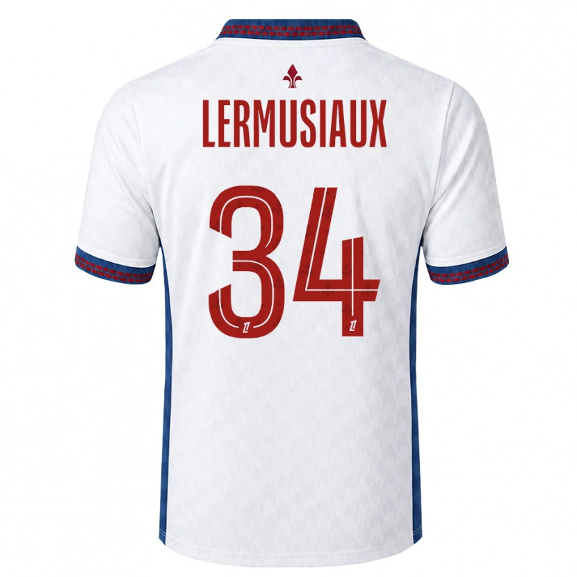 Danxen Pánské Chrystal Lermusiaux #34 Červená Bílá Modrá Daleko Hráčské Dresy 2026/27 Dres