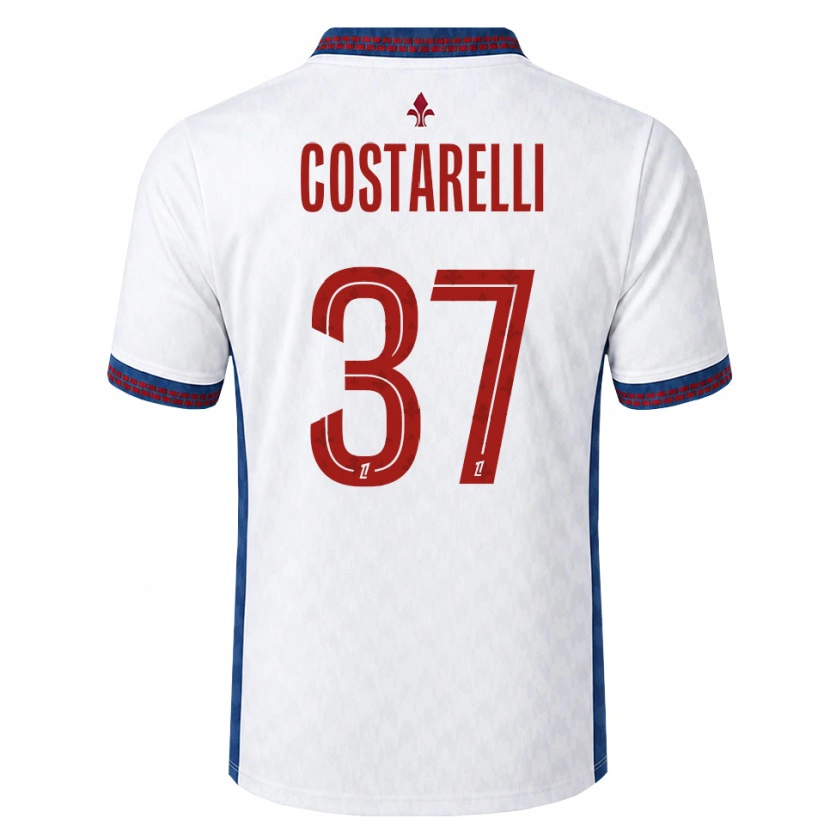 Danxen Pánské Morgan Costarelli #37 Červená Bílá Modrá Daleko Hráčské Dresy 2026/27 Dres