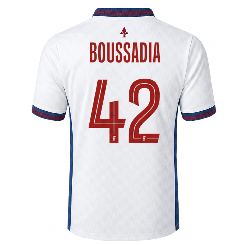 Danxen Pánské Saad Boussadia #42 Červená Bílá Modrá Daleko Hráčské Dresy 2026/27 Dres