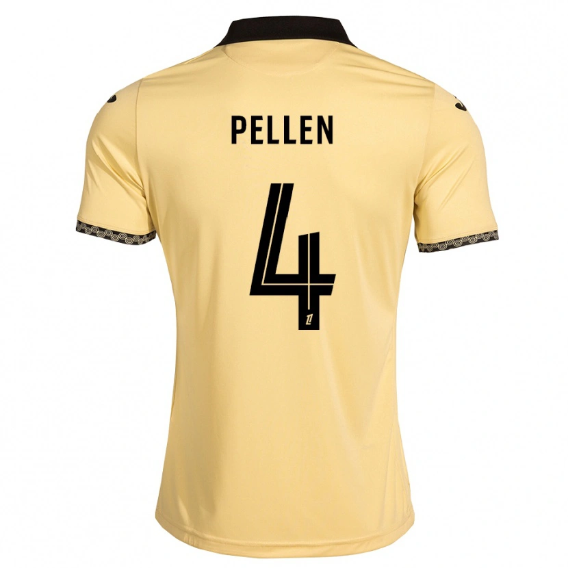 Danxen Pánské Louise Pellen #4 Navajo Bílá Černá Daleko Hráčské Dresy 2026/27 Dres