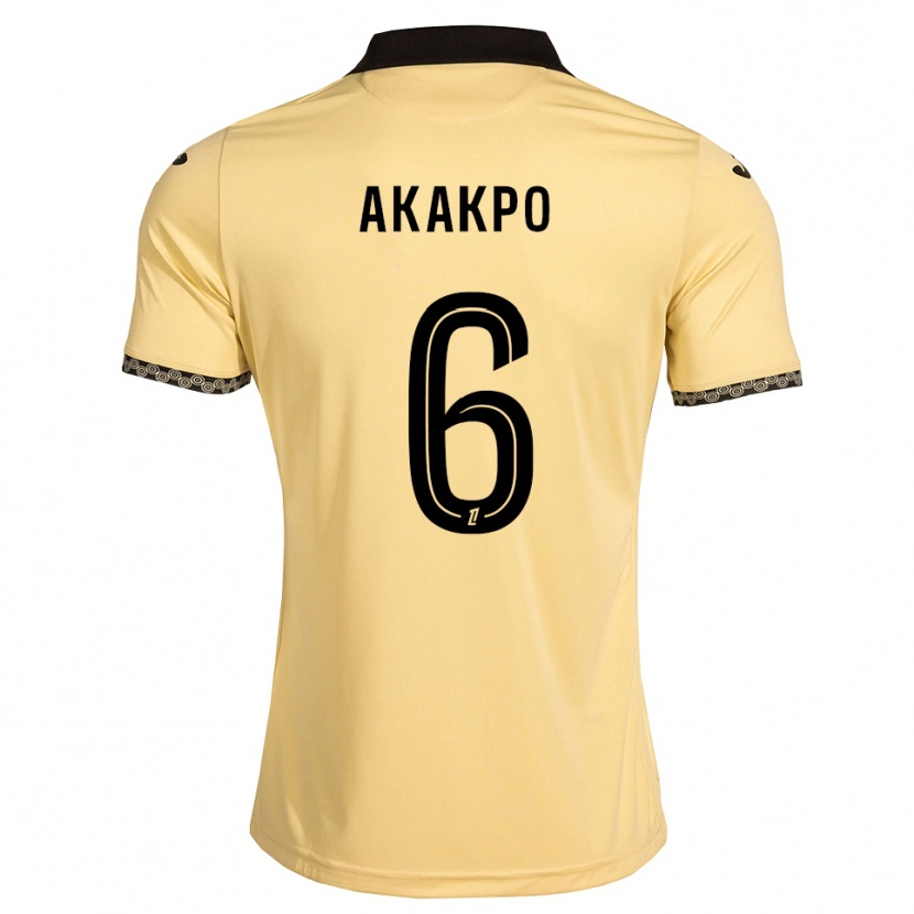 Danxen Pánské Izak Akakpo #6 Navajo Bílá Černá Daleko Hráčské Dresy 2026/27 Dres