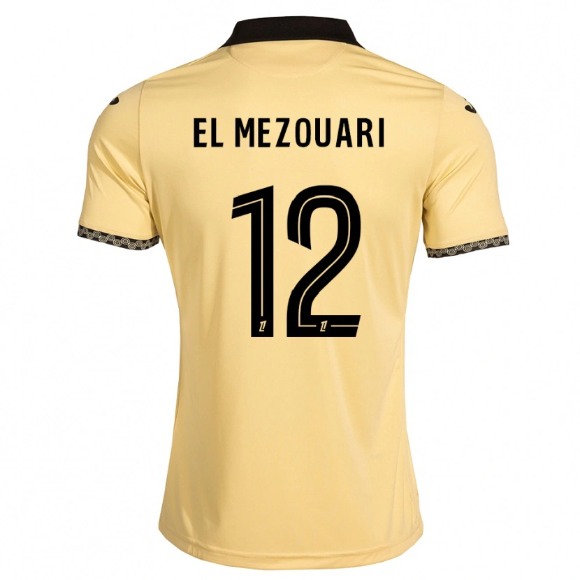 Danxen Pánské Salah-Dine El Mezouari #12 Navajo Bílá Černá Daleko Hráčské Dresy 2026/27 Dres