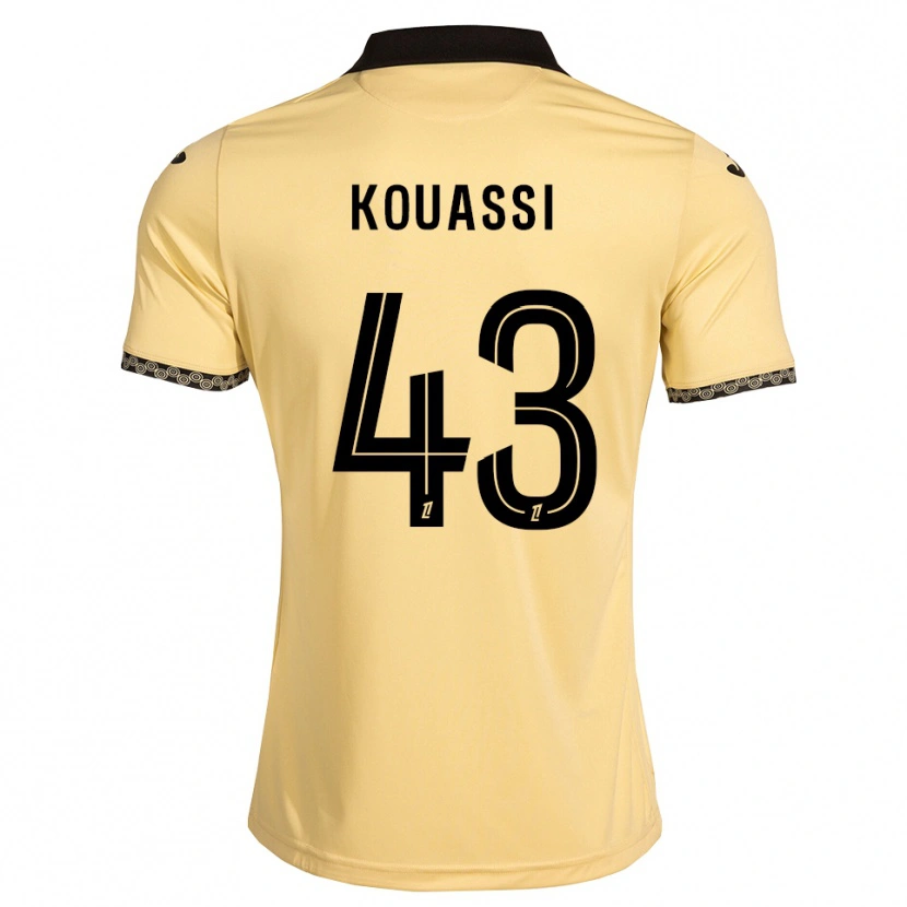 Danxen Pánské Arsène Kouassi #43 Navajo Bílá Černá Daleko Hráčské Dresy 2026/27 Dres