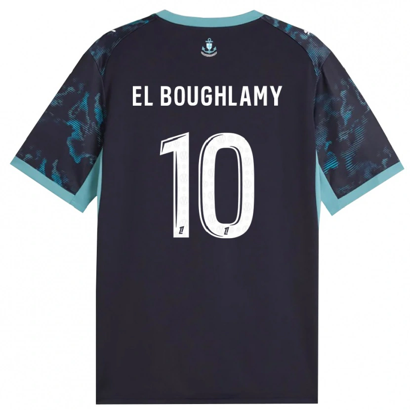 Danxen Pánské Adam El Boughlamy #10 Světle Tyrkysová Bílá Černá Daleko Hráčské Dresy 2026/27 Dres