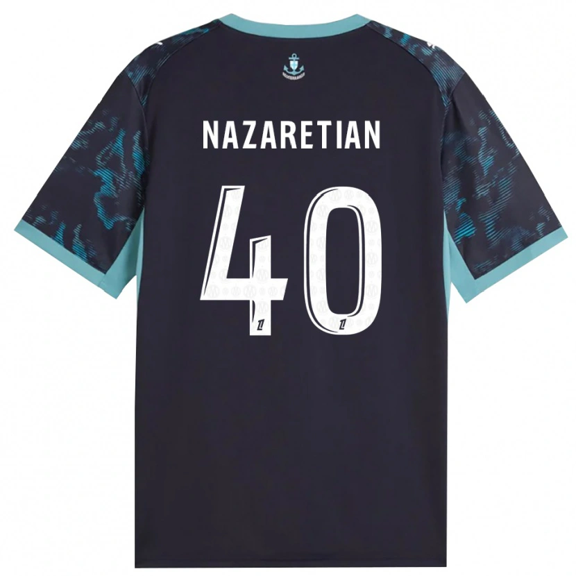 Danxen Pánské Manuel Nazaretian #40 Světle Tyrkysová Bílá Černá Daleko Hráčské Dresy 2026/27 Dres