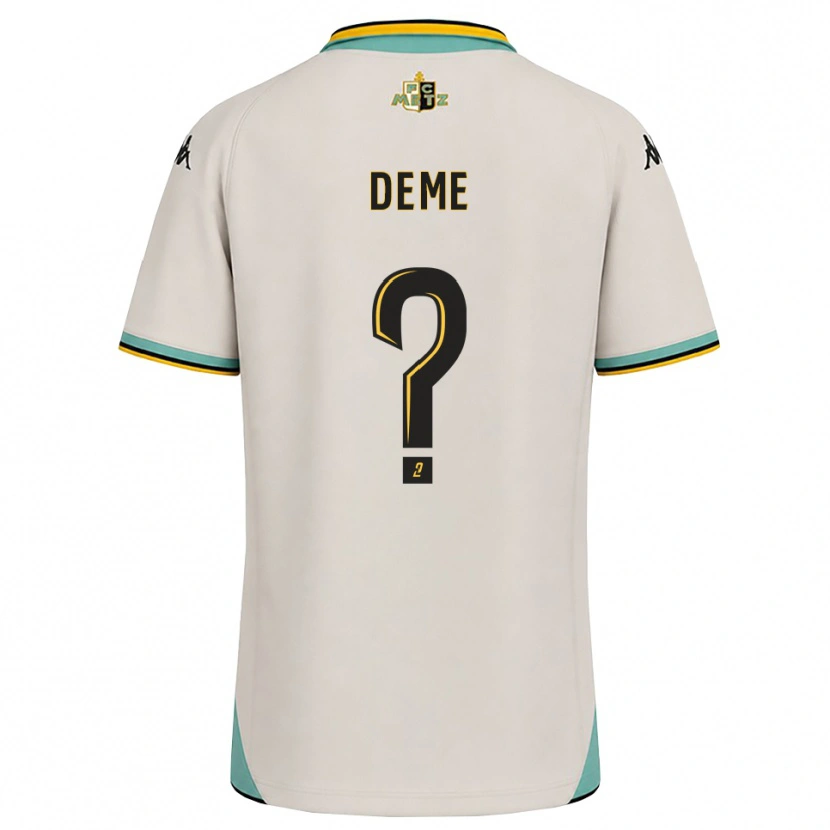 Danxen Pánské Oumar Deme #0 Květinově Bílá Černá Daleko Hráčské Dresy 2026/27 Dres