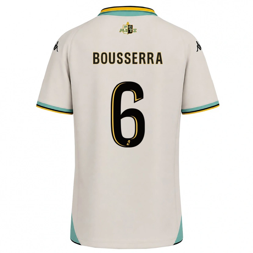 Danxen Pánské Yanis Bousserra #6 Květinově Bílá Černá Daleko Hráčské Dresy 2026/27 Dres