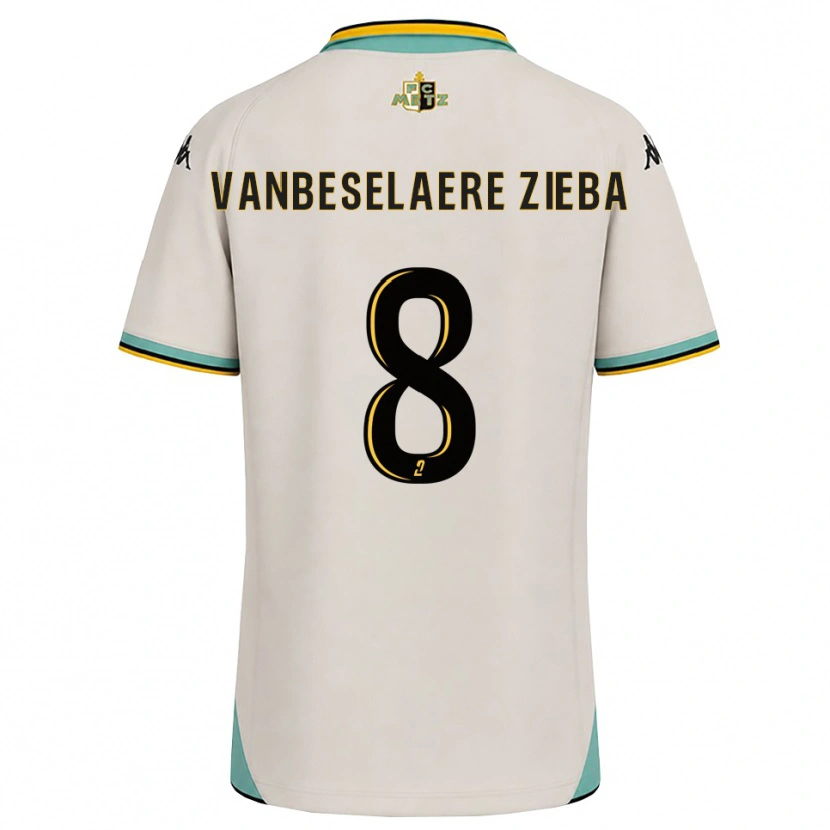 Danxen Pánské Vadim Vanbeselaere Zieba #8 Květinově Bílá Černá Daleko Hráčské Dresy 2026/27 Dres
