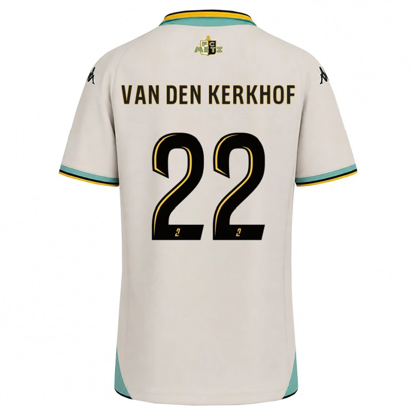 Danxen Pánské Kevin Van Den Kerkhof #22 Květinově Bílá Černá Daleko Hráčské Dresy 2026/27 Dres