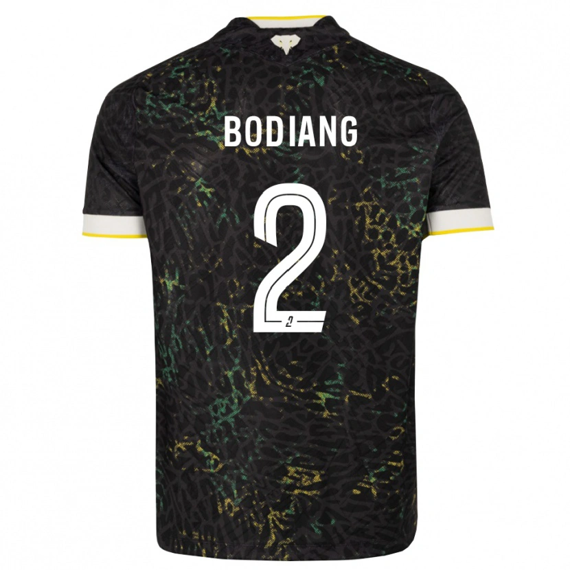 Danxen Pánské Moutanabi Bodiang #2 Černá Bílá Žlutá Daleko Hráčské Dresy 2026/27 Dres