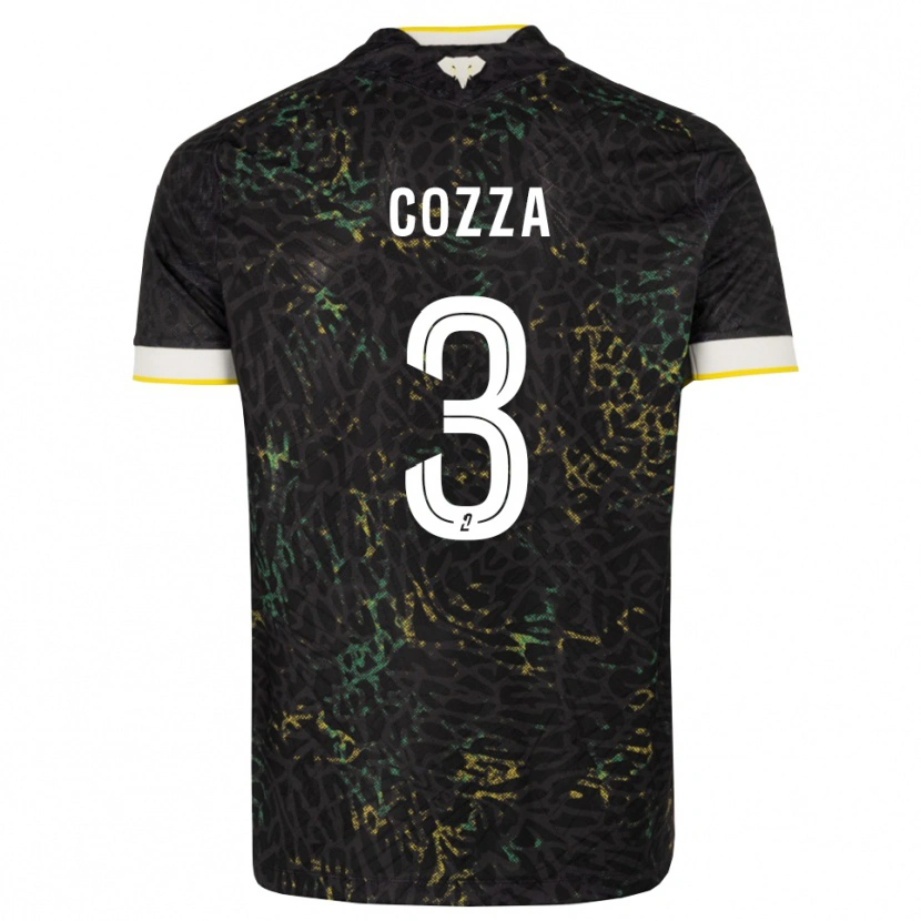 Danxen Pánské Nicolas Cozza #3 Černá Bílá Žlutá Daleko Hráčské Dresy 2026/27 Dres