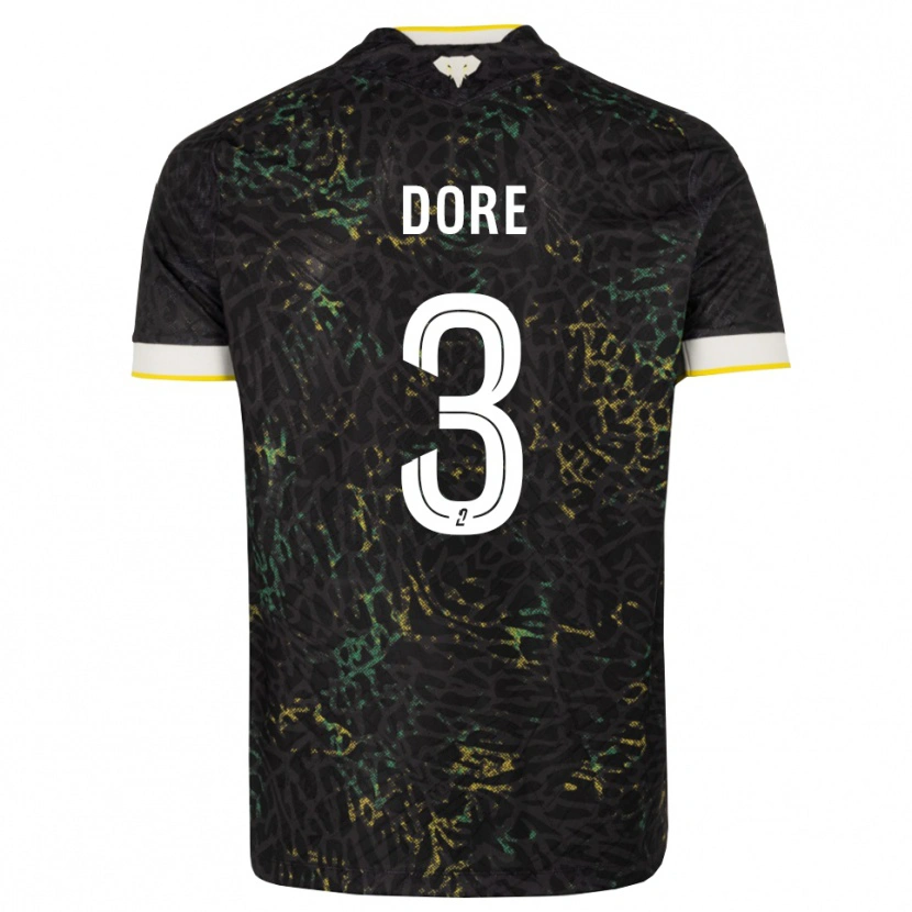 Danxen Pánské Louis Dore #3 Černá Bílá Žlutá Daleko Hráčské Dresy 2026/27 Dres