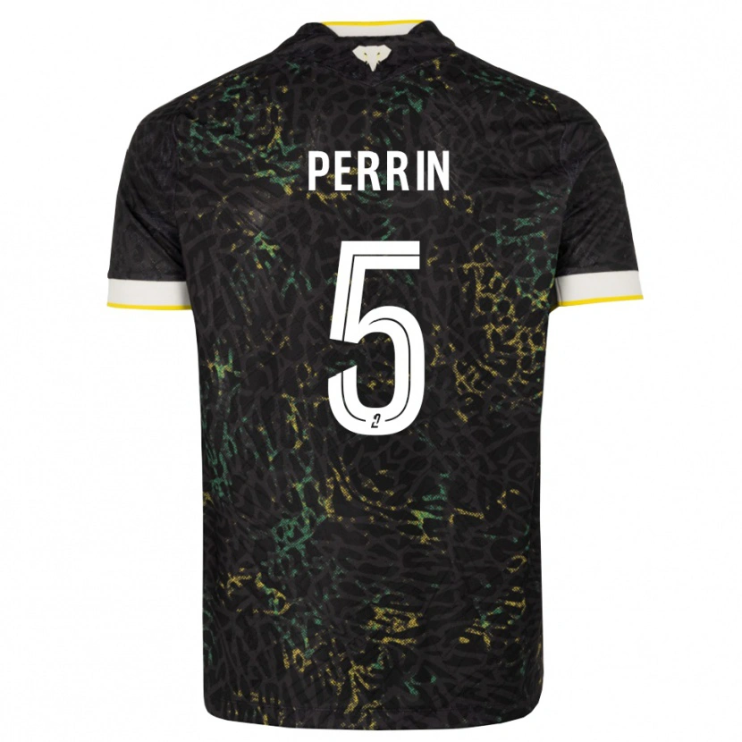 Danxen Pánské Lucas Perrin #5 Černá Bílá Žlutá Daleko Hráčské Dresy 2026/27 Dres