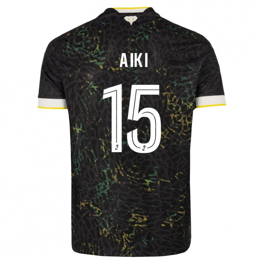 Danxen Pánské Amed Aiki #15 Černá Bílá Žlutá Daleko Hráčské Dresy 2026/27 Dres
