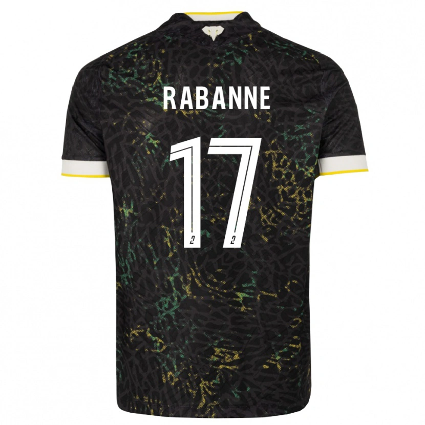 Danxen Pánské Julie Rabanne #17 Černá Bílá Žlutá Daleko Hráčské Dresy 2026/27 Dres