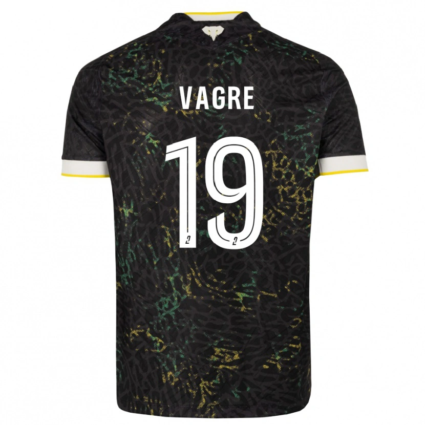 Danxen Pánské Naomie Vagre #19 Černá Bílá Žlutá Daleko Hráčské Dresy 2026/27 Dres