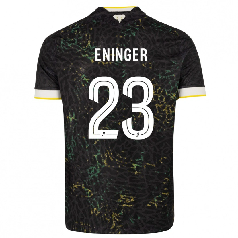 Danxen Pánské Thelma Eninger #23 Černá Bílá Žlutá Daleko Hráčské Dresy 2026/27 Dres