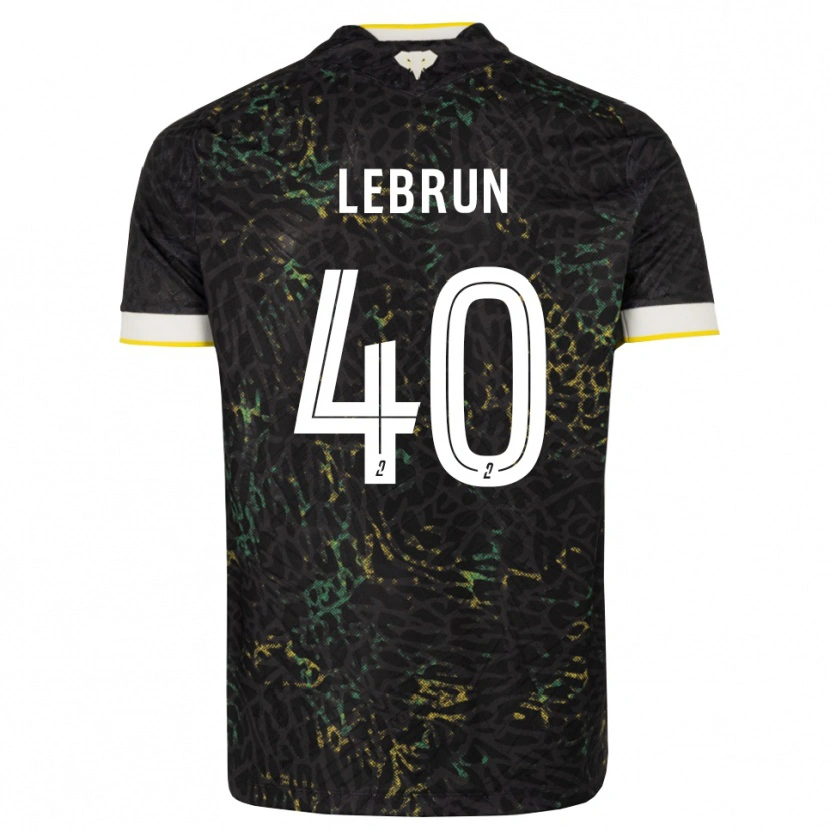 Danxen Pánské Lisa Lebrun #40 Černá Bílá Žlutá Daleko Hráčské Dresy 2026/27 Dres