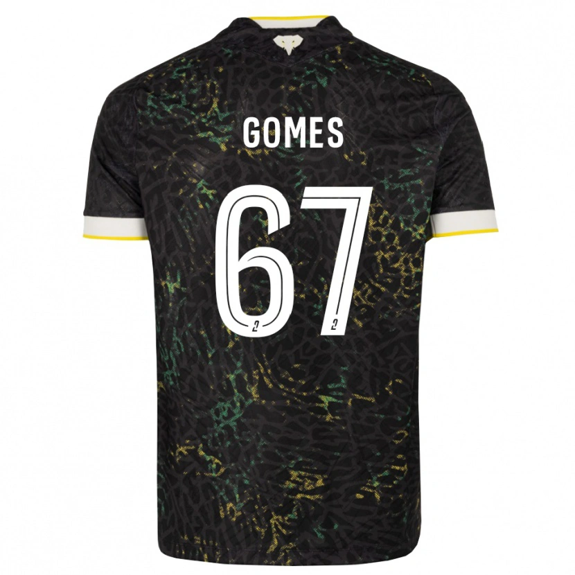 Danxen Pánské Malang Gomes #67 Černá Bílá Žlutá Daleko Hráčské Dresy 2026/27 Dres
