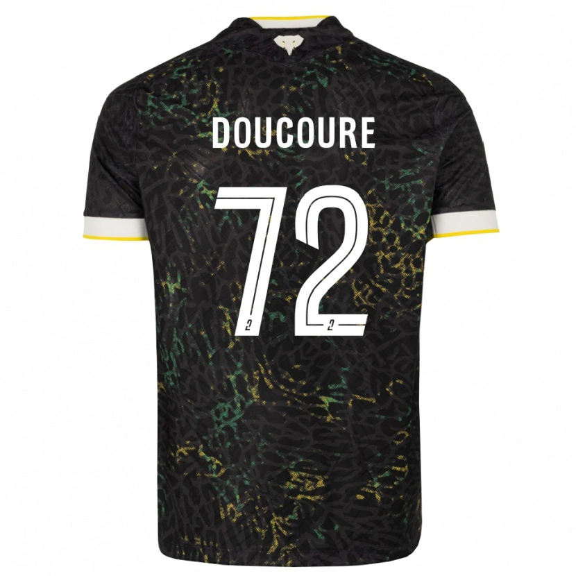 Danxen Pánské Sékou Doucouré #72 Černá Bílá Žlutá Daleko Hráčské Dresy 2026/27 Dres