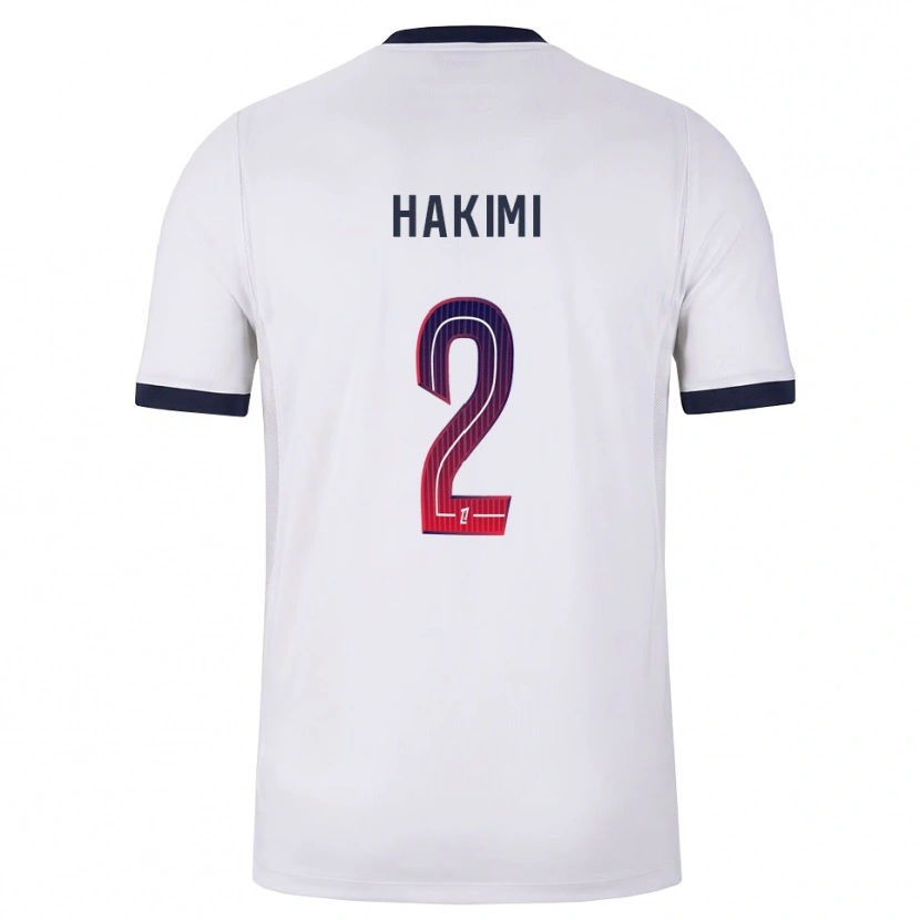 Danxen Pánské Achraf Hakimi #2 Bílá Černá Červená Daleko Hráčské Dresy 2026/27 Dres