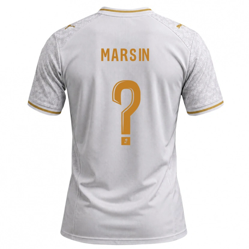 Danxen Pánské Antonin Marsin #0 Bílá Šedá Zlatohnědá Daleko Hráčské Dresy 2026/27 Dres