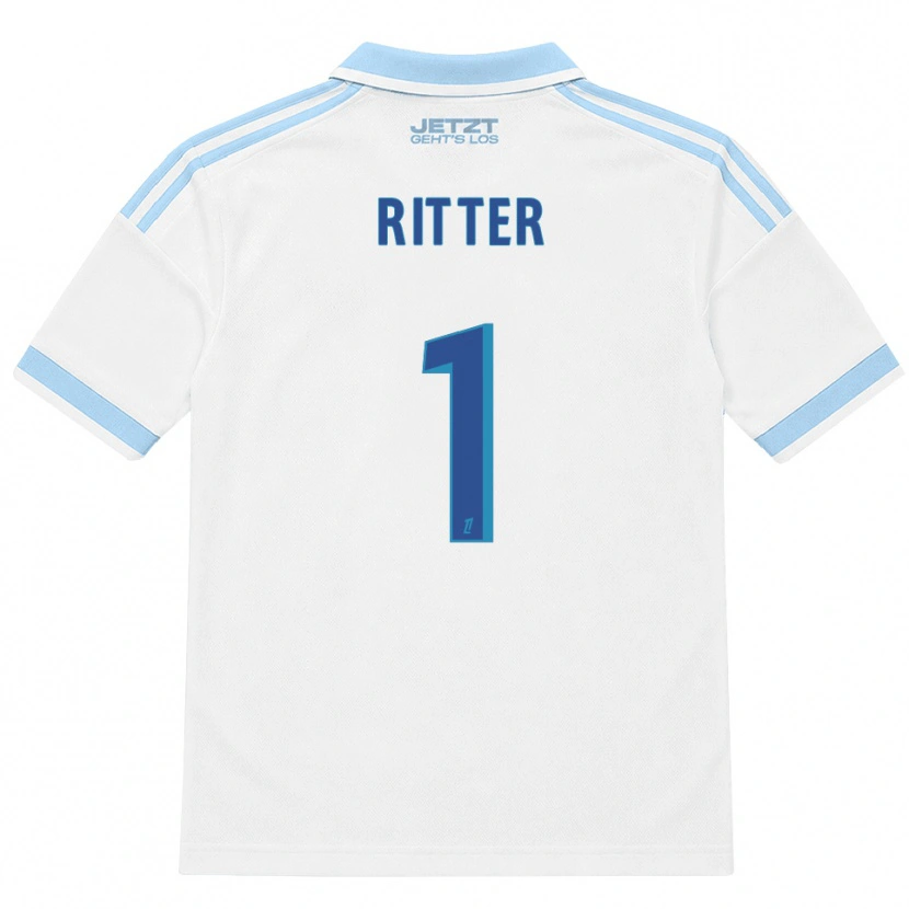 Danxen Pánské Maxime Ritter #1 Světle Nebesky Modrá Bílá Červená Daleko Hráčské Dresy 2026/27 Dres
