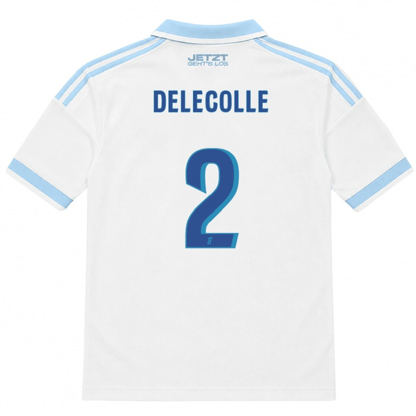 Danxen Pánské Timéo Delecolle #2 Světle Nebesky Modrá Bílá Červená Daleko Hráčské Dresy 2026/27 Dres