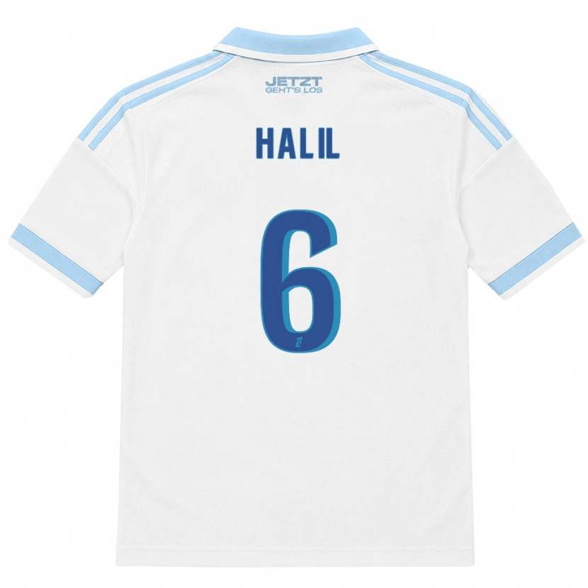 Danxen Pánské Fouad Halil #6 Světle Nebesky Modrá Bílá Červená Daleko Hráčské Dresy 2026/27 Dres