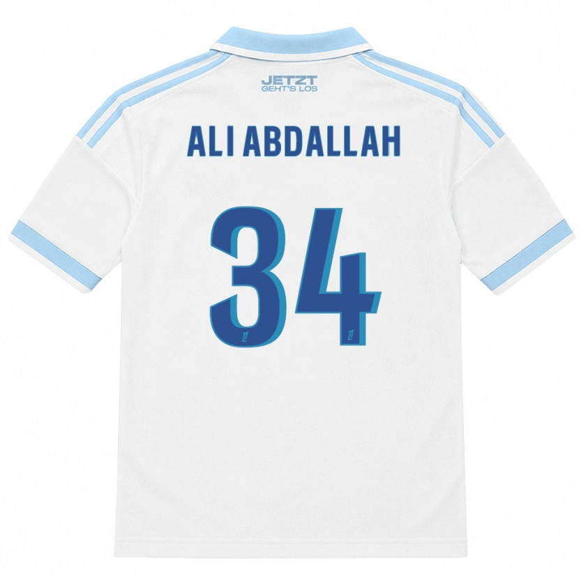 Danxen Pánské Aboubacar Ali Abdallah #34 Světle Nebesky Modrá Bílá Červená Daleko Hráčské Dresy 2026/27 Dres