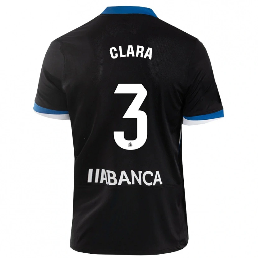 Danxen Pánské Clara Rodríguez #3 Černá Modrá Bílá Daleko Hráčské Dresy 2026/27 Dres