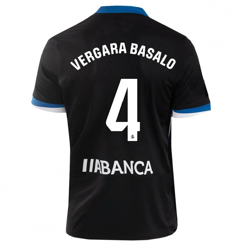 Danxen Pánské David Vergara #4 Černá Modrá Bílá Daleko Hráčské Dresy 2026/27 Dres
