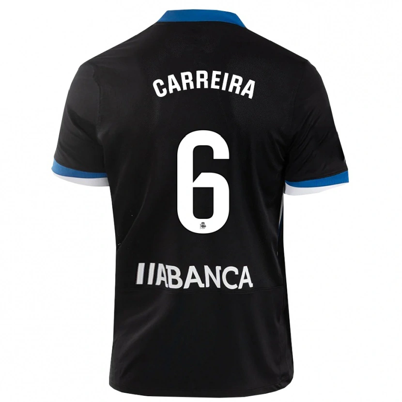 Danxen Pánské David Carreira #6 Černá Modrá Bílá Daleko Hráčské Dresy 2026/27 Dres