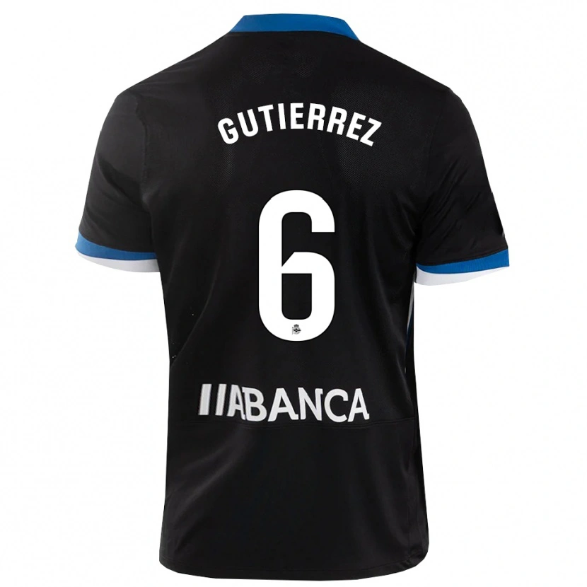 Danxen Pánské Paula Gutiérrez #6 Černá Modrá Bílá Daleko Hráčské Dresy 2026/27 Dres