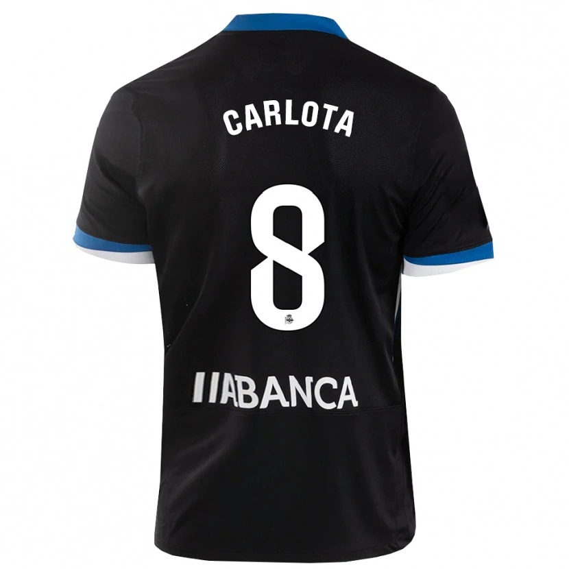 Danxen Pánské Carlota Sánchez #8 Černá Modrá Bílá Daleko Hráčské Dresy 2026/27 Dres