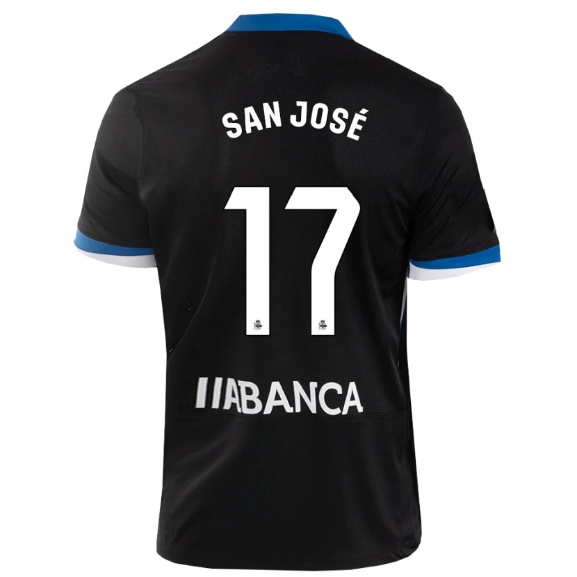 Danxen Pánské Koke San José #17 Černá Modrá Bílá Daleko Hráčské Dresy 2026/27 Dres
