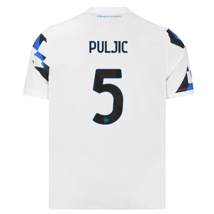 Danxen Pánské Ljubo Puljic #5 Bílá Červená Modrá Daleko Hráčské Dresy 2026/27 Dres