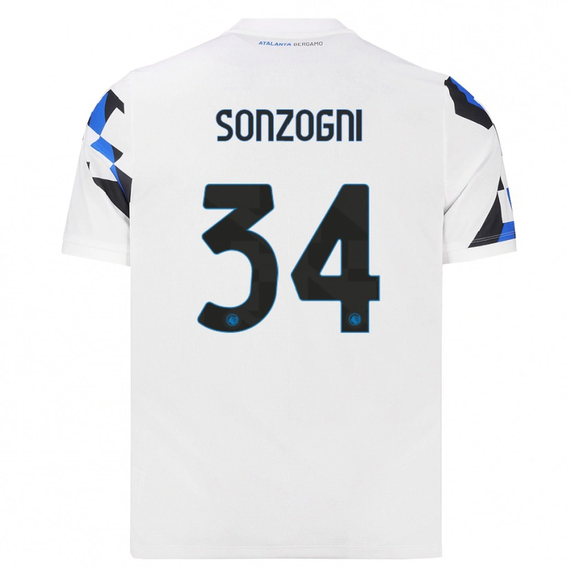 Danxen Pánské Mattia Sonzogni #34 Bílá Červená Modrá Daleko Hráčské Dresy 2026/27 Dres
