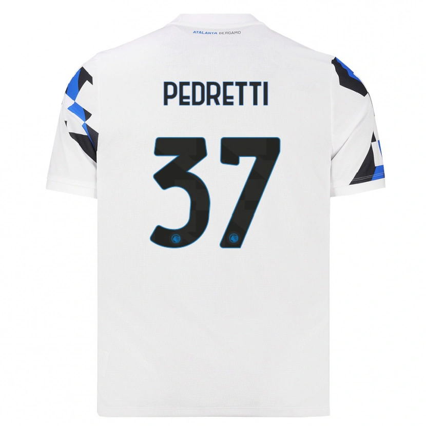 Danxen Pánské Mattia Pedretti #37 Bílá Červená Modrá Daleko Hráčské Dresy 2026/27 Dres