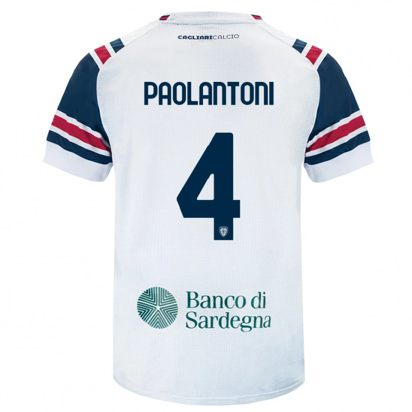 Danxen Pánské Mattia Paolantoni #4 Bílá Červená Zelená Daleko Hráčské Dresy 2026/27 Dres