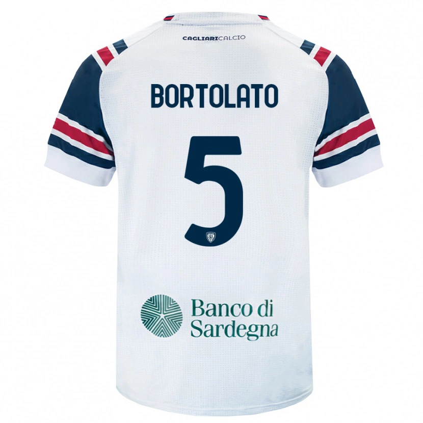 Danxen Pánské Filippo Bortolato #5 Bílá Červená Zelená Daleko Hráčské Dresy 2026/27 Dres