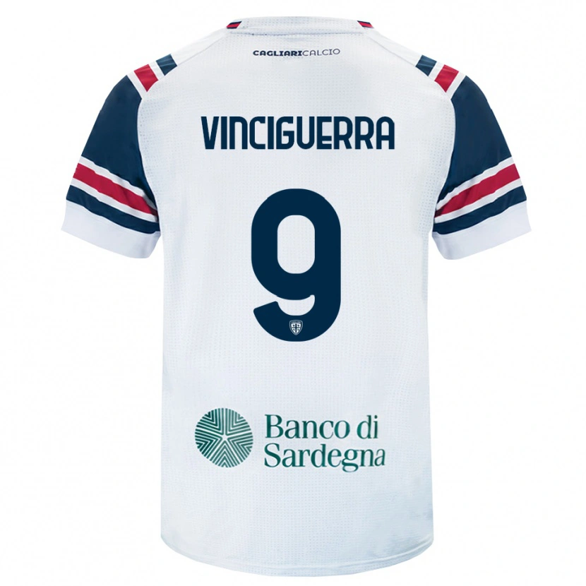 Danxen Pánské Alessandro Vinciguerra #9 Bílá Červená Zelená Daleko Hráčské Dresy 2026/27 Dres