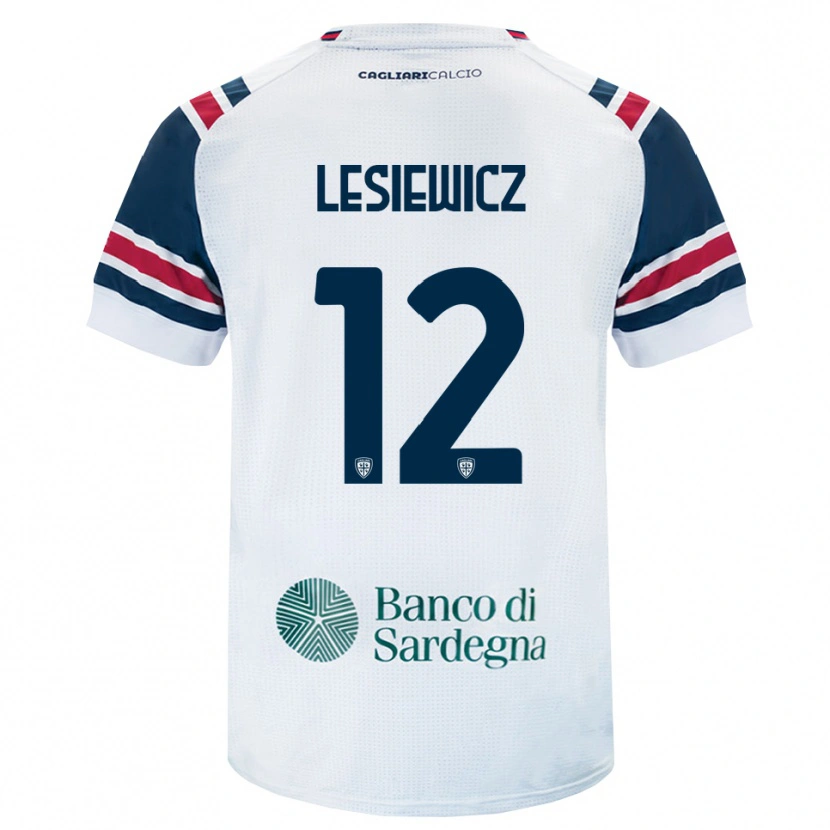 Danxen Pánské Mateusz Lesiewicz #12 Bílá Červená Zelená Daleko Hráčské Dresy 2026/27 Dres