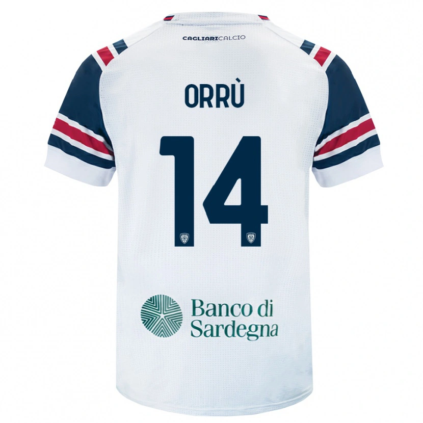 Danxen Pánské Gabriele Orrù #14 Bílá Červená Zelená Daleko Hráčské Dresy 2026/27 Dres